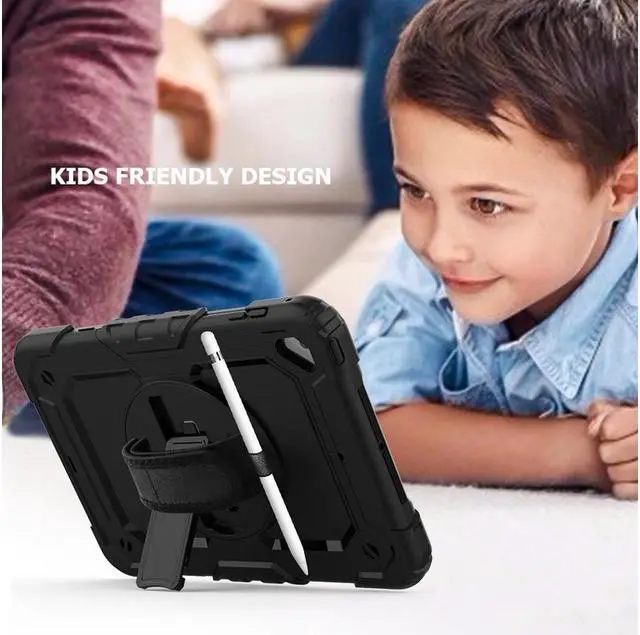 Alt view image 4 of 5 - BONAEVER For iPad Mini 5 Case iPad Mini 4 Case Shockproof Stand Standurdy Protective Mini Cover with Screen Protector Pencil Holder Handle Strap for 7.9 iPad Mini 5th Gen / Mini 4th Generation