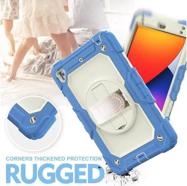 Alt view image 3 of 6 - BONAEVER For iPad Mini 5 Case iPad Mini 4 Case Shockproof Stand Standurdy Protective Mini Cover with Screen Protector Pencil Holder Handle Strap for 7.9 iPad Mini 5th Gen / Mini 4th Generation