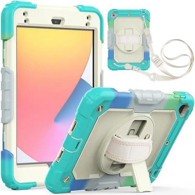 Main image of BONAEVER For iPad Mini 5 Case iPad Mini 4 Case Shockproof Stand Standurdy Protective Mini Cover with Screen Protector Pencil Holder Handle Strap for 7.9 iPad Mini 5th Gen / Mini 4th Generation