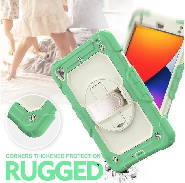 Alt view image 6 of 6 - BONAEVER For iPad Mini 5 Case iPad Mini 4 Case Shockproof Stand Standurdy Protective Mini Cover with Screen Protector Pencil Holder Handle Strap for 7.9 iPad Mini 5th Gen / Mini 4th Generation