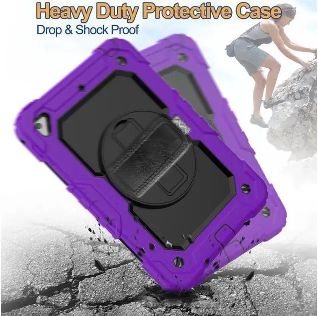 Alt view image 2 of 5 - BONAEVER For iPad Mini 5 Case iPad Mini 4 Case Shockproof Stand Standurdy Protective Mini Cover with Screen Protector Pencil Holder Handle Strap for 7.9 iPad Mini 5th Gen / Mini 4th Generation