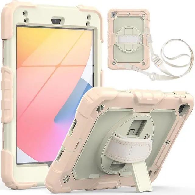 Main image of BONAEVER For iPad Mini 5 Case iPad Mini 4 Case Shockproof Stand Standurdy Protective Mini Cover with Screen Protector Pencil Holder Handle Strap for 7.9 iPad Mini 5th Gen / Mini 4th Generation