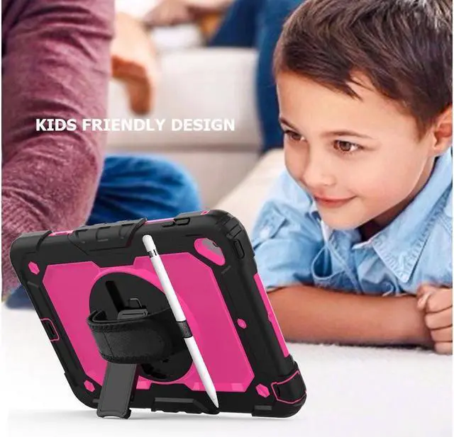Alt view image 3 of 5 - BONAEVER For iPad Mini 5 Case iPad Mini 4 Case Shockproof Stand Standurdy Protective Mini Cover with Screen Protector Pencil Holder Handle Strap for 7.9 iPad Mini 5th Gen / Mini 4th Generation