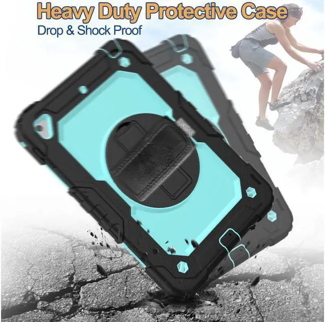 Alt view image 3 of 5 - BONAEVER For iPad Mini 5 Case iPad Mini 4 Case Shockproof Stand Standurdy Protective Mini Cover with Screen Protector Pencil Holder Handle Strap for 7.9 iPad Mini 5th Gen / Mini 4th Generation