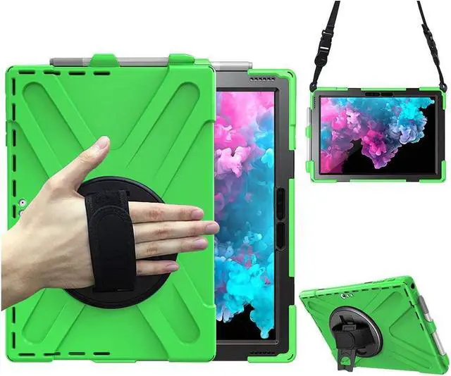 Main image of BONAEVER Surface Pro 7 Plus / Pro 7 / Pro 6 / Pro 5 / Pro 4 / Pro LTE Case Protective Case 360 Degree Rotatable Heavy- Cover with Hand Strap Shoulder Belt Stand and