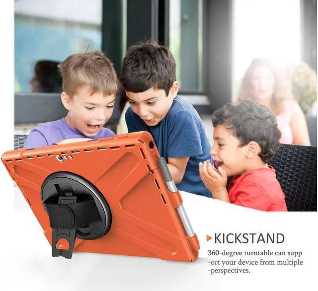 Alt view image 4 of 7 - BONAEVER Surface Pro 7 Plus / Pro 7 / Pro 6 / Pro 5 / Pro 4 / Pro LTE Case Protective Case 360 Degree Rotatable Heavy- Cover with Hand Strap Shoulder Belt Stand and