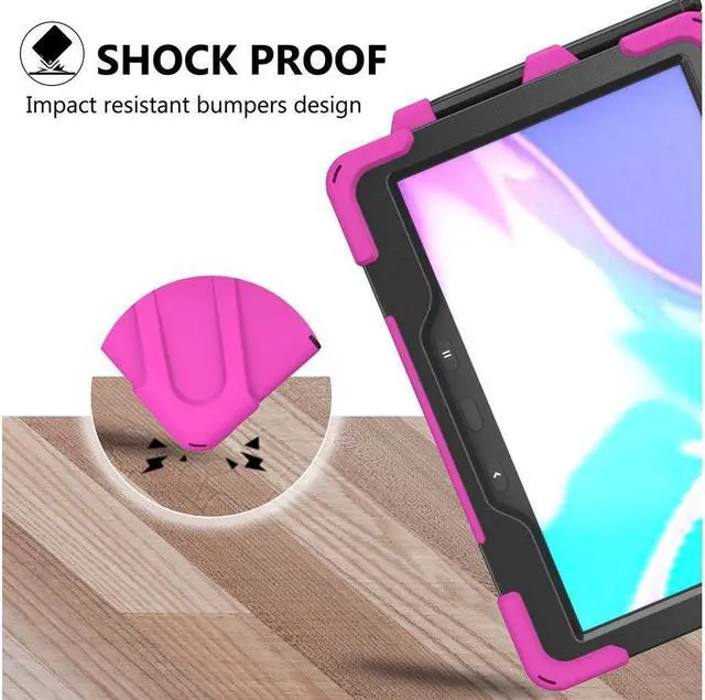 Alt view image 6 of 7 - BONAEVER For Samsung Tab Active Pro 10.1 2019 Case with Pencil Holder / Rotatable Stand / Hand Strap Shoulder Belt Shockproof Cover for Samsung Tab Active Pro 10.1 inch 2019 Model SM-T547 T540 T545