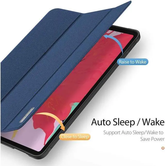 Alt view image 3 of 7 - BONAEVER Slim Smart Case for iPad Pro 12.9 2022 2021 2020 6th 5th 4th Generation Support Apple Pencil Charging Soft TPU Protective Stand Cover