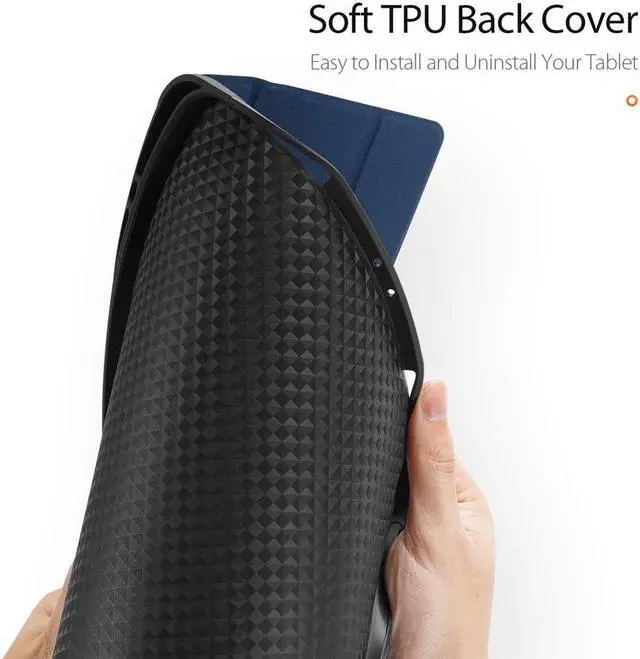 Alt view image 6 of 7 - BONAEVER Slim Smart Case for iPad Pro 12.9 2022 2021 2020 6th 5th 4th Generation Support Apple Pencil Charging Soft TPU Protective Stand Cover