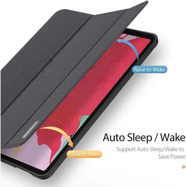 Alt view image 3 of 7 - BONAEVER Slim Smart Case for iPad Pro 12.9 2022 2021 2020 6th 5th 4th Generation Support Apple Pencil Charging Soft TPU Protective Stand Cover