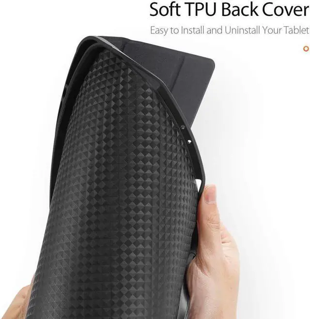 Alt view image 6 of 7 - BONAEVER Slim Smart Case for iPad Pro 12.9 2022 2021 2020 6th 5th 4th Generation Support Apple Pencil Charging Soft TPU Protective Stand Cover