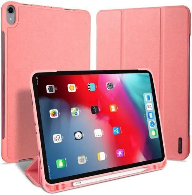 Main image of BONAEVER PU Leather Flip Smart Case for iPad Pro 11 Inch 2018 with Pencil Holder Soft TPU Back Cover Trifold Stand with Auto Sleep Wake