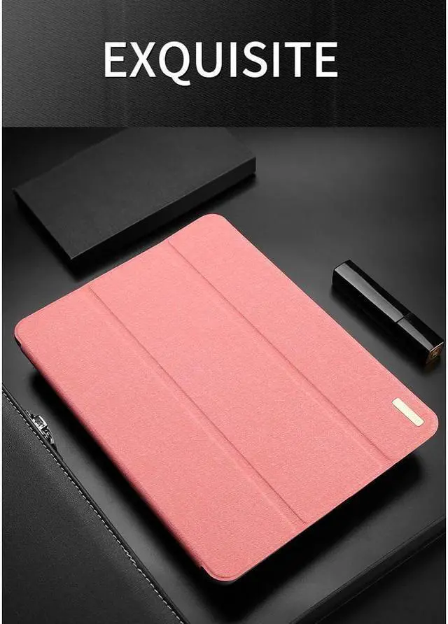Alt view image 3 of 7 - BONAEVER PU Leather Flip Smart Case for iPad Pro 11 Inch 2018 with Pencil Holder Soft TPU Back Cover Trifold Stand with Auto Sleep Wake