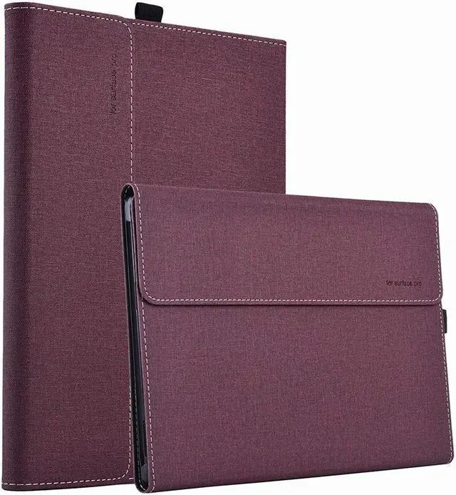 Main image of BONAEVER For Microsoft Surface Pro 8 Case - Premium PU Leather Stand Cover with Multiple Angle Viewing / Pen Holder for Surface Pro 8 13 inch 2021
