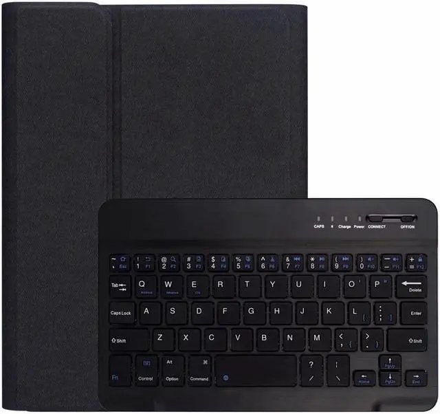 Alt view image 7 of 7 - BONAEVER Keyboard Case for iPad Pro 12.9-inch 2017/2015 (Old Model 2nd & 1 Stand Generation) Soft TPU Protective Cover [7 Color Backlit] Magnetically Wireless Bluetooth Keyboard