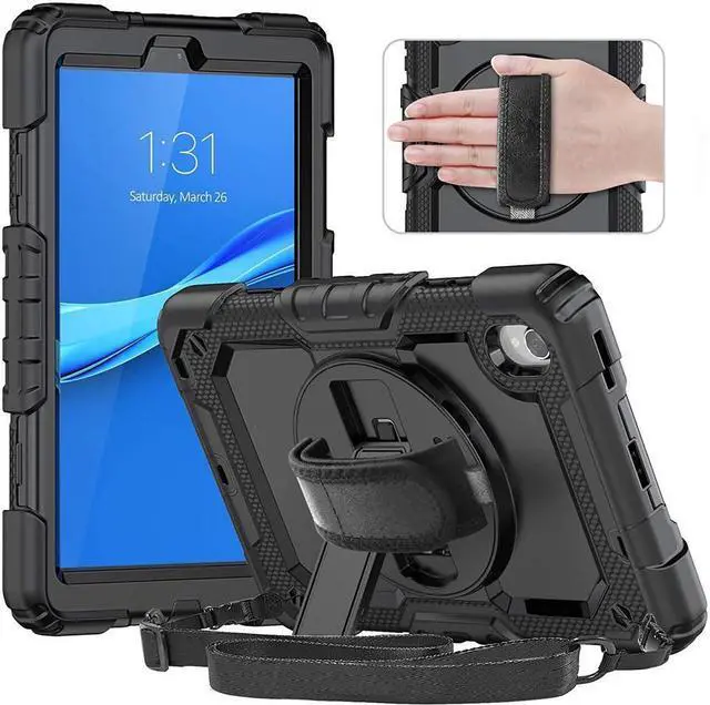 Main image of Case for Lenovo Tab M8 8 inch FHD 2020 TB-8705F TB-8705N, Lenovo Tab M8 (2nd Gen) 8'' HD 2019 TB-8505X TB-8505F, Lenovo Smart Tab M8 TB-8505FS Cover w/ Pen Holder Screen Protector Stand Shoulder Strap