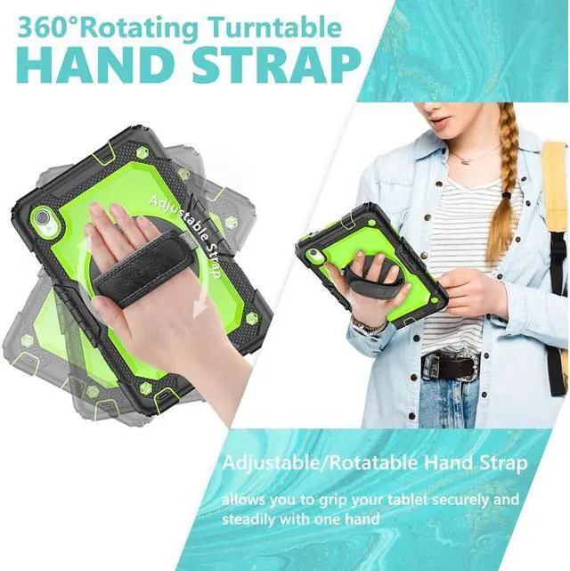 Alt view image 5 of 7 - Case for Lenovo Tab M8 8 inch FHD 2020 TB-8705F TB-8705N, Lenovo Tab M8 (2nd Gen) 8'' HD 2019 TB-8505X TB-8505F, Lenovo Smart Tab M8 TB-8505FS Cover w/ Pen Holder Screen Protector Stand Shoulder Strap