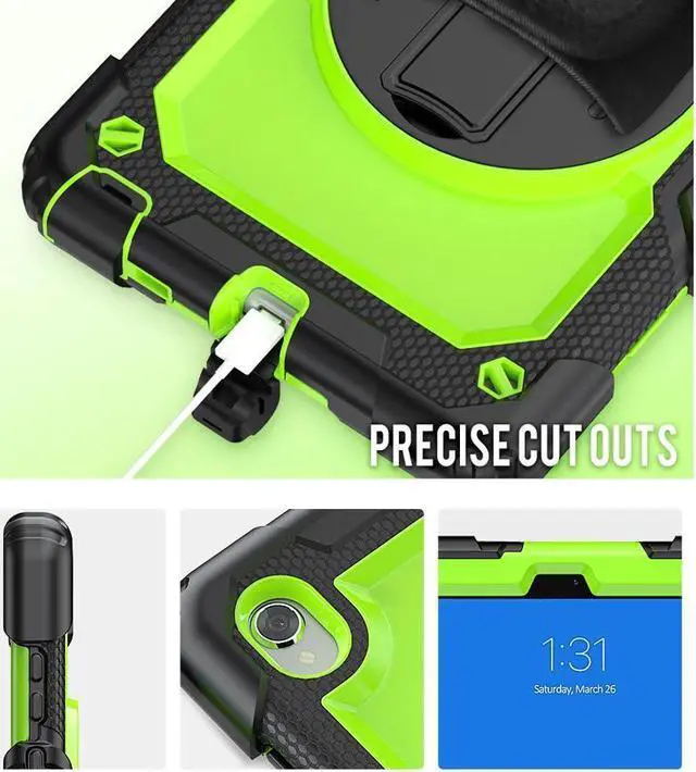 Alt view image 4 of 7 - Case for Lenovo Tab M8 8 inch FHD 2020 TB-8705F TB-8705N, Lenovo Tab M8 (2nd Gen) 8'' HD 2019 TB-8505X TB-8505F, Lenovo Smart Tab M8 TB-8505FS Cover w/ Pen Holder Screen Protector Stand Shoulder Strap