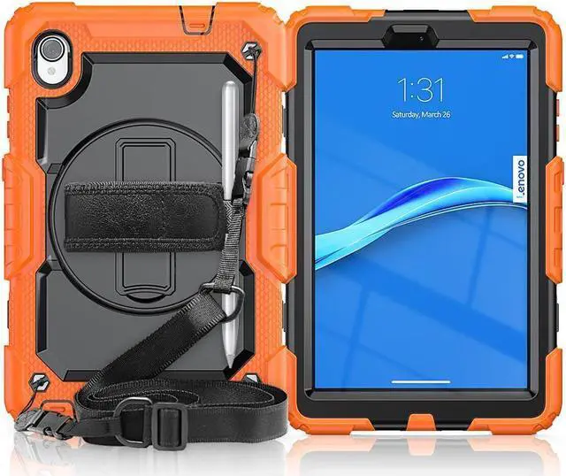 Main image of Case for Lenovo Tab M8 8 inch FHD 2020 TB-8705F TB-8705N, Lenovo Tab M8 (2nd Gen) 8'' HD 2019 TB-8505X TB-8505F, Lenovo Smart Tab M8 TB-8505FS Cover w/ Pen Holder Screen Protector Stand Shoulder Strap