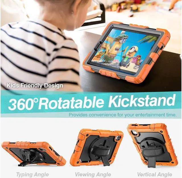Alt view image 5 of 6 - Case for Lenovo Tab M8 8 inch FHD 2020 TB-8705F TB-8705N, Lenovo Tab M8 (2nd Gen) 8'' HD 2019 TB-8505X TB-8505F, Lenovo Smart Tab M8 TB-8505FS Cover w/ Pen Holder Screen Protector Stand Shoulder Strap