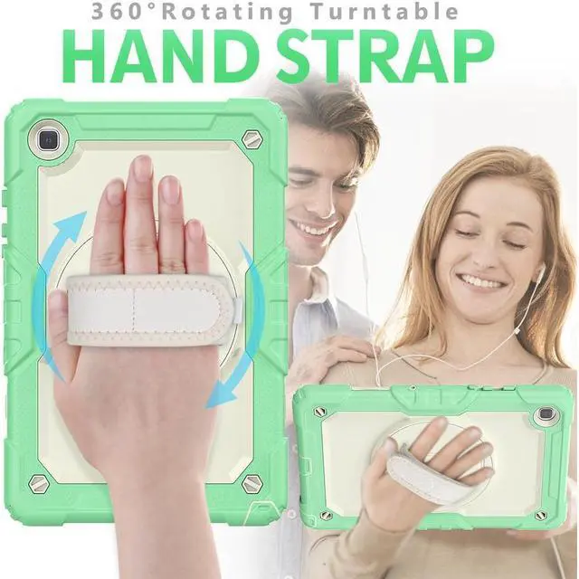 Alt view image 3 of 6 - BONAEVER For Samsung Galaxy Tab A7 Case 2020 SM-T500 / T505 / T507 with Screen Protector for Kids Shockproof Cover for 10.4 Inch Tab A7 with S Pen Holder Stand and Strap Shoulder Strap