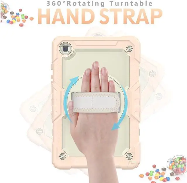 Alt view image 2 of 6 - BONAEVER For Samsung Galaxy Tab A7 Case 2020 SM-T500 / T505 / T507 with Screen Protector for Kids Shockproof Cover for 10.4 Inch Tab A7 with S Pen Holder Stand and Strap Shoulder Strap