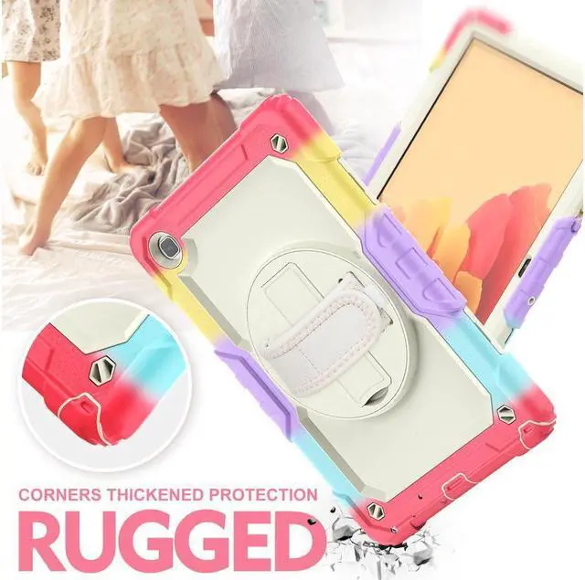 Alt view image 3 of 6 - BONAEVER For Samsung Galaxy Tab A7 Case 2020 SM-T500 / T505 / T507 with Screen Protector for Kids Shockproof Cover for 10.4 Inch Tab A7 with S Pen Holder Stand and Strap Shoulder Strap