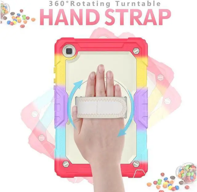 Alt view image 5 of 6 - BONAEVER For Samsung Galaxy Tab A7 Case 2020 SM-T500 / T505 / T507 with Screen Protector for Kids Shockproof Cover for 10.4 Inch Tab A7 with S Pen Holder Stand and Strap Shoulder Strap