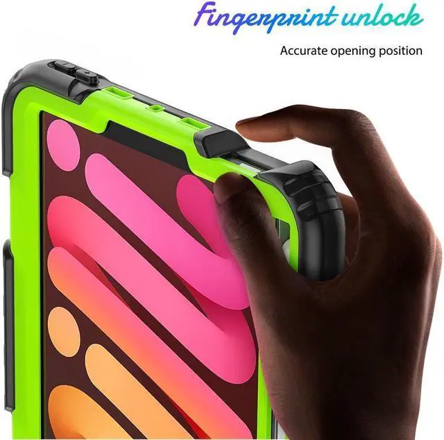 Alt view image 3 of 7 - BONAEVER Case for iPad mini 7 (A17 Pro) 2024 / Mini 6 2021 8.3 inch Shockproof cover for iPad Mini 6 with Screen Protector Pencil Holder Stand and /Shoulder Strap