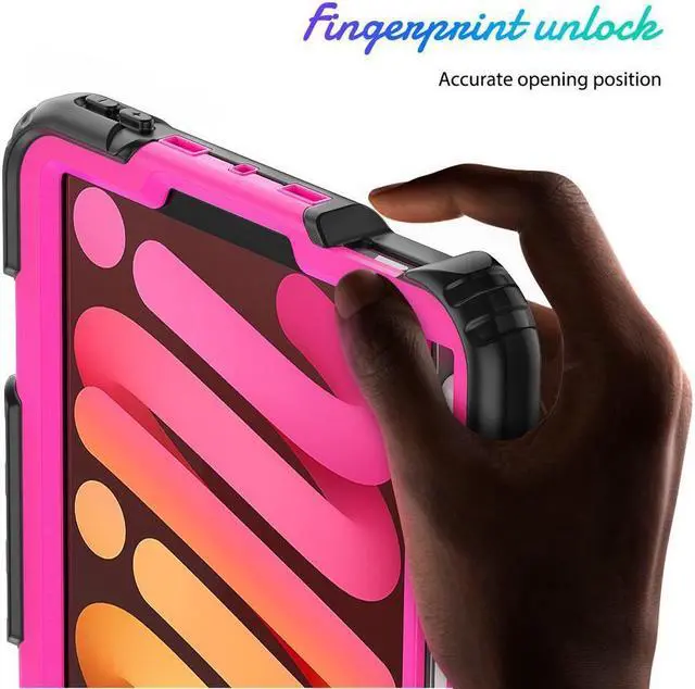 Alt view image 7 of 7 - BONAEVER Case for iPad mini 7 (A17 Pro) 2024 / Mini 6 2021 8.3 inch Shockproof cover for iPad Mini 6 with Screen Protector Pencil Holder Stand and /Shoulder Strap