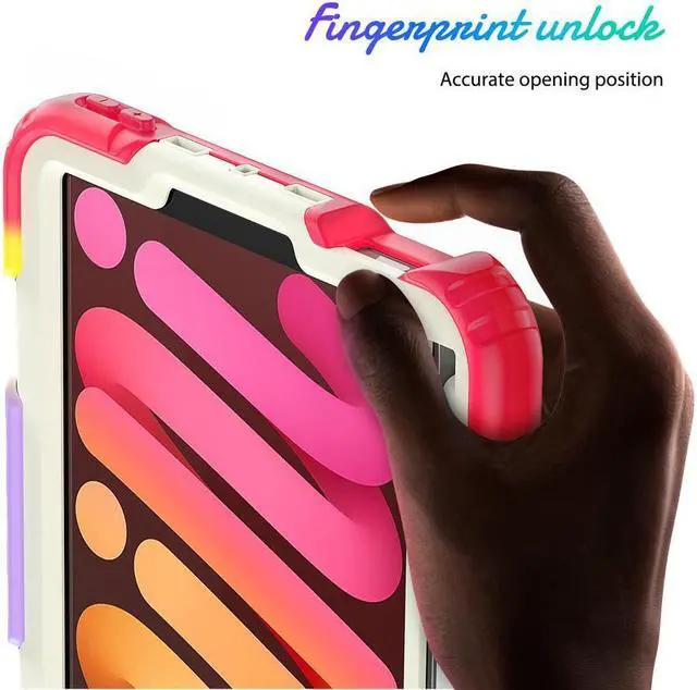 Alt view image 6 of 7 - BONAEVER Case for iPad mini 7 (A17 Pro) 2024 / Mini 6 2021 8.3 inch Shockproof cover for iPad Mini 6 with Screen Protector Pencil Holder Stand and /Shoulder Strap