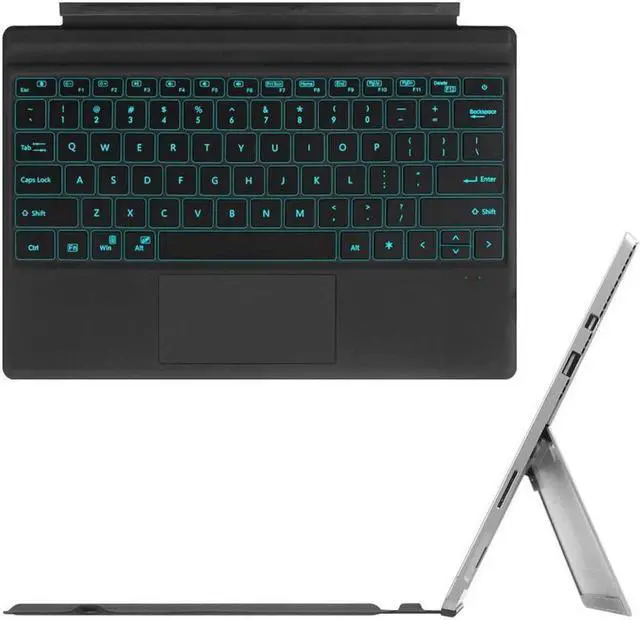 Main image of BONAEVER Type Cover for Microsoft Surface Pro 7 Plus / Pro 7 / Pro 5 / Pro 4 / Por 3 [7-Color Backlit] Wireless Bluetooth Keyboard with Rechargeable Battery/Trackpad Auto Sleep/Wake