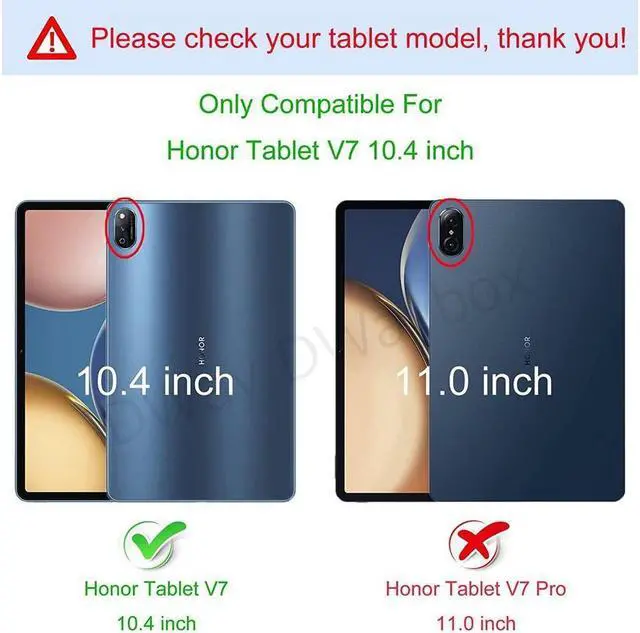Alt view image 2 of 7 - BONAEVER Case for Honor V7 10.4 inch 2021 with Auto Wake / Sleep Trifold Slim Hard Shell Protective Smart Cover for Honor V7 with Stand