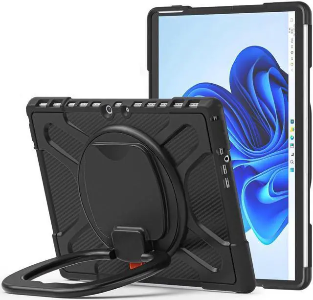 Main image of BONAEVER Surface Pro 8 Case Shockproof Protective Cover with Pencil Holder / Hand Strap / Rotatable Stand and Compatible with Type Cover Keyboard for 13 inch Microsoft Surface Pro 8 2021