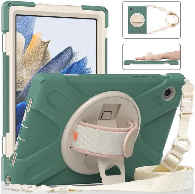 Main image of BONAEVER Case for Samsung Galaxy Tab A8 10.5 inch 2022 Case SM-X200 X205 X207 Shockproof Protective Cover with Stand Pencil Holder H & Shoulder Strap