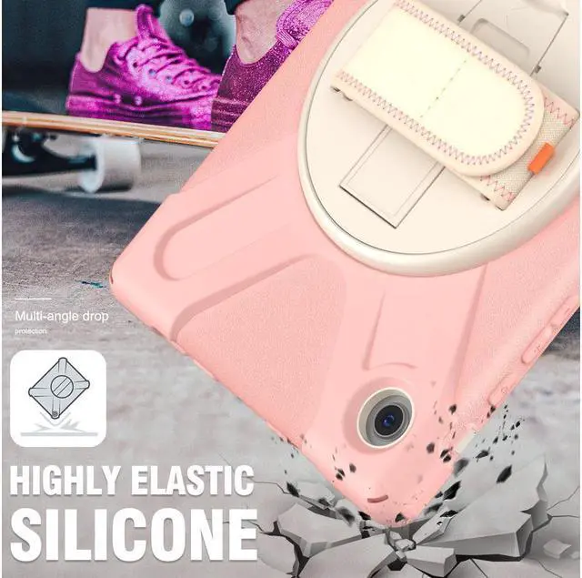 Alt view image 6 of 7 - BONAEVER Case for Samsung Galaxy Tab A8 10.5 inch 2022 Case SM-X200 X205 X207 Shockproof Protective Cover with Stand Pencil Holder H & Shoulder Strap