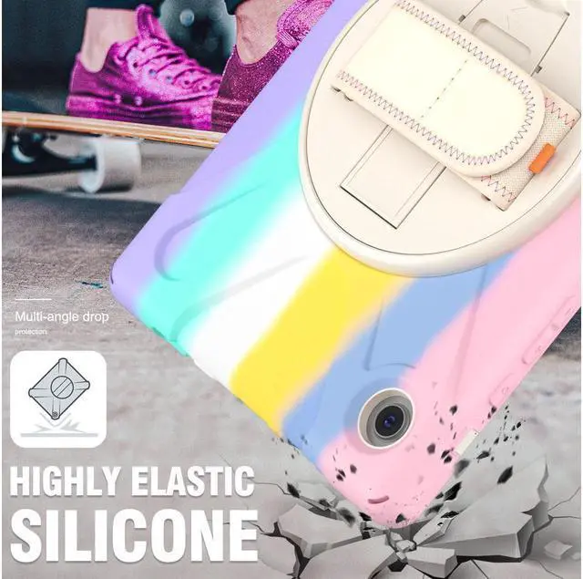 Alt view image 6 of 7 - BONAEVER Case for Samsung Galaxy Tab A8 10.5 inch 2022 Case SM-X200 X205 X207 Shockproof Protective Cover with Stand Pencil Holder H & Shoulder Strap