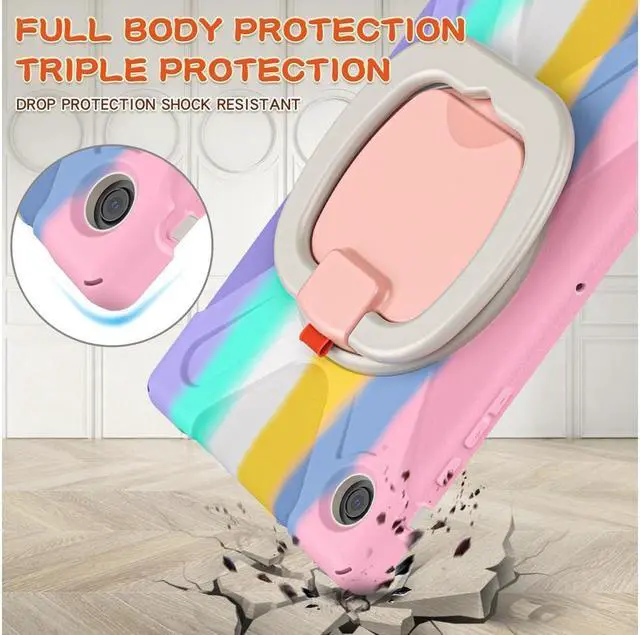 Alt view image 2 of 7 - BONAEVER Case for Samsung Galaxy Tab A8 10.5 inch 2022 (SM-X200 / SM-X205 / SM-X207) with [360 Degree Rotatable Stand & Hand Strap] Pen Holder Shoulder Strap for Galaxy Tab A8 10.5