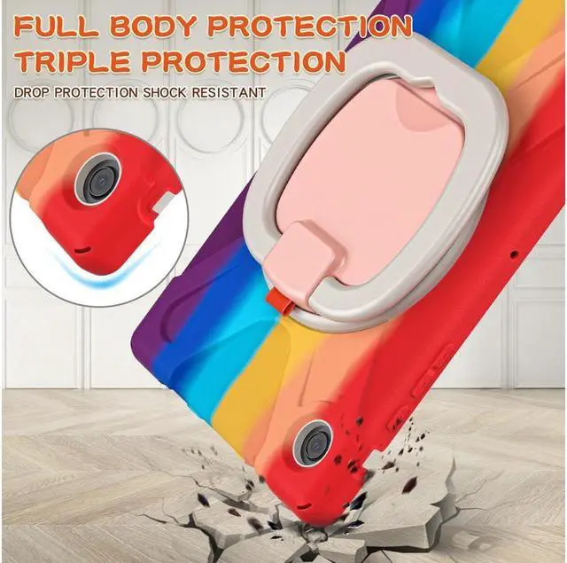 Alt view image 3 of 7 - BONAEVER Case for Samsung Galaxy Tab A8 10.5 inch 2022 (SM-X200 / SM-X205 / SM-X207) with [360 Degree Rotatable Stand & Hand Strap] Pen Holder Shoulder Strap for Galaxy Tab A8 10.5
