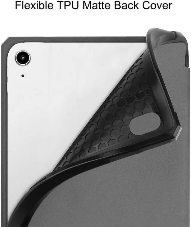 Alt view image 5 of 7 - BONAEVER Case for iPad mini 7 (A17 Pro) 2024 / Mini 6 2021 8.3 inch with Pencil Holder - [ Protection + 2nd Gen Apple Pencil Charging + Auto Wake/Sleep] Soft TPU Back Cover