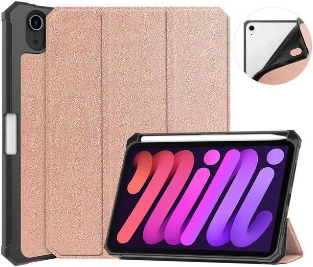 Main image of BONAEVER Case for iPad mini 7 (A17 Pro) 2024 / Mini 6 2021 8.3 inch with Pencil Holder - [ Protection + 2nd Gen Apple Pencil Charging + Auto Wake/Sleep] Soft TPU Back Cover