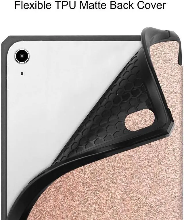 Alt view image 6 of 7 - BONAEVER Case for iPad mini 7 (A17 Pro) 2024 / Mini 6 2021 8.3 inch with Pencil Holder - [ Protection + 2nd Gen Apple Pencil Charging + Auto Wake/Sleep] Soft TPU Back Cover