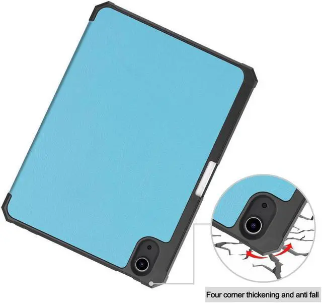 Alt view image 4 of 7 - BONAEVER Slim Case for iPad Mini 6 2021 8.3 inch with Pencil Holder Shockproof Cover Clear Transparent Back Shell Auto Wake/Sleep for iPad 6th Generation 8.3 Inch