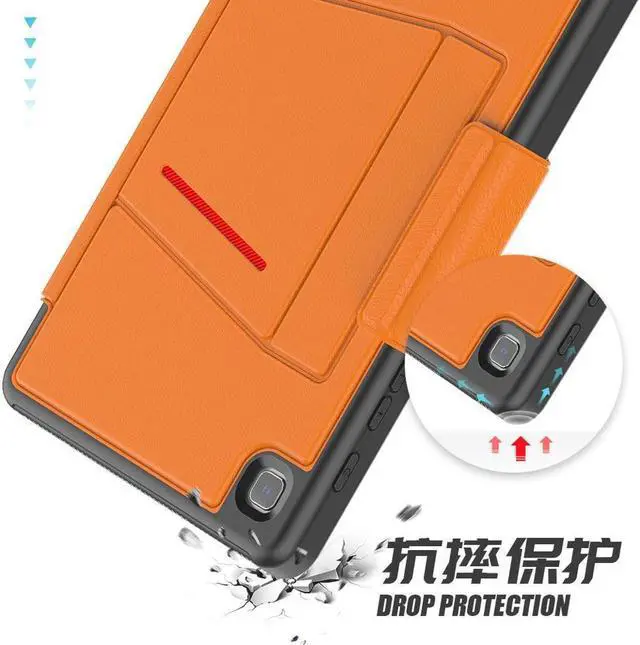 Alt view image 4 of 7 - BONAEVER Magnetic Case for Samsung Galaxy Tab A7 Lite 8.7 inch 2021 Model: SM-T220/T225/T227 Multi-Angle Viewing Smart Stand Cover with Card Pocket Auto Wake/Sleep