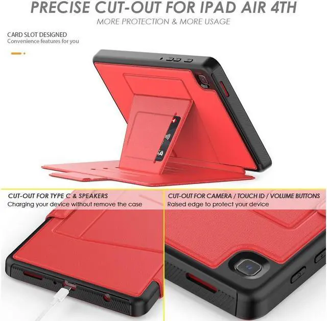 Alt view image 3 of 7 - BONAEVER Magnetic Case for Samsung Galaxy Tab A7 Lite 8.7 inch 2021 Model: SM-T220/T225/T227 Multi-Angle Viewing Smart Stand Cover with Card Pocket Auto Wake/Sleep