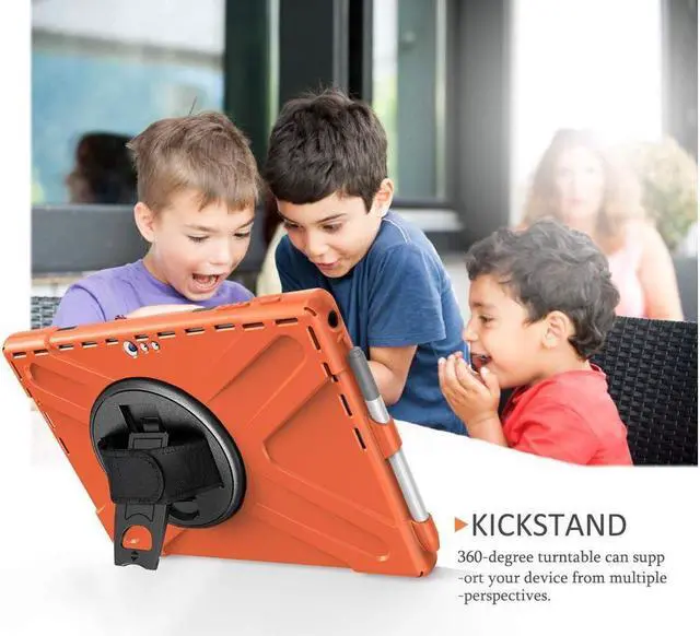 Alt view image 3 of 7 - BONAEVER For Microsoft Surface Pro 7 Plus / Pro 7 / Pro 6 / Pro 5 / Pro 2017 / Pro 4 / Pro LTE Case Protective Shockproof Cover with Pen Holder Hand Strap Rotating Stand and Shoulder Strap