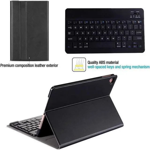 Alt view image 5 of 7 - BONAEVER Bluetooth Keyboard Case for Xiaomi Pad 5 / Xiaomi Pad 5 Pro 11 inch 2021/ Xiaomi Pad 5 Pro 5G Wireless Keyboard with Pencil Holder