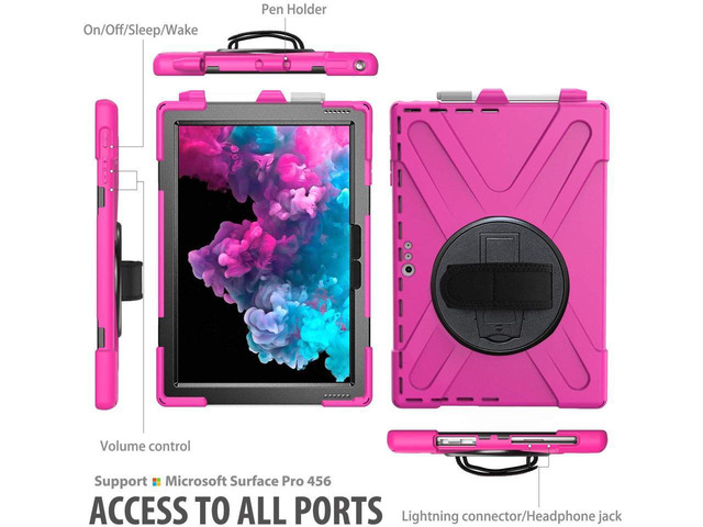 Mignova Heavy Duty Rugged Case For Microsoft Surface Pro 7, 7+, 6, 5, 4 - Shockproof