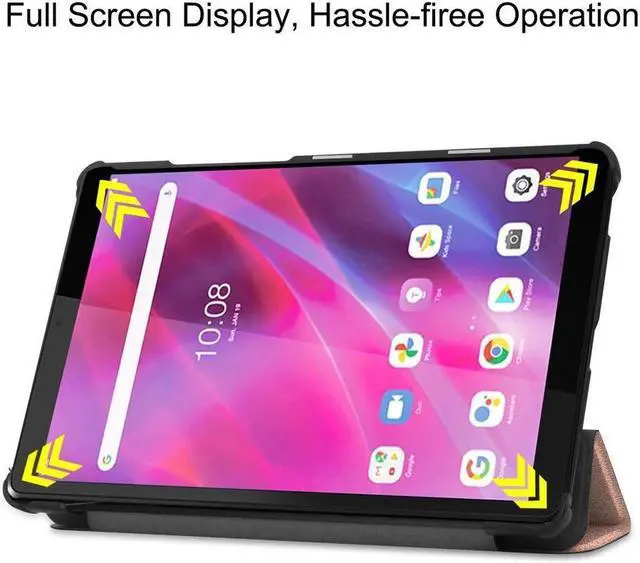 Alt view image 4 of 6 - BONAEVER For Lenovo Tab M8 / Tab M8 HD LTE/Smart Tab M8 / Tab M8 FHD Case Trifold Stand Slim Case Cover for Lenovo Tab M8 3rd Gen TB-8506F / TB-8506X / TB-8505F / TB-8505X / TB-8705F/ TB-8505FS