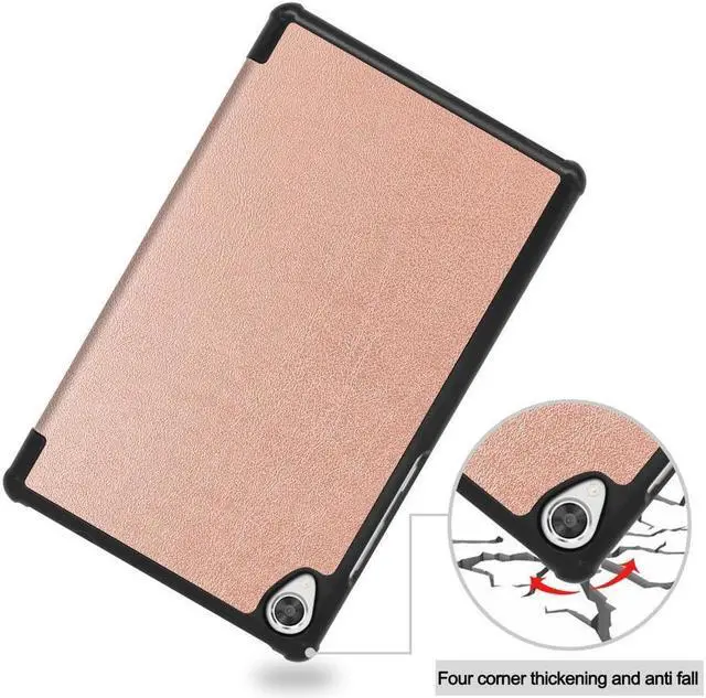 Alt view image 5 of 6 - BONAEVER For Lenovo Tab M8 / Tab M8 HD LTE/Smart Tab M8 / Tab M8 FHD Case Trifold Stand Slim Case Cover for Lenovo Tab M8 3rd Gen TB-8506F / TB-8506X / TB-8505F / TB-8505X / TB-8705F/ TB-8505FS
